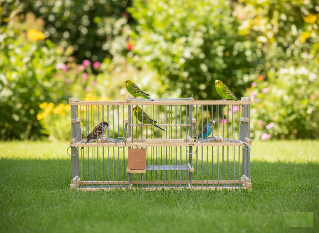 Double Trap Cage for Birds – Humane, Non-Stop Catching System | Safe & Durable