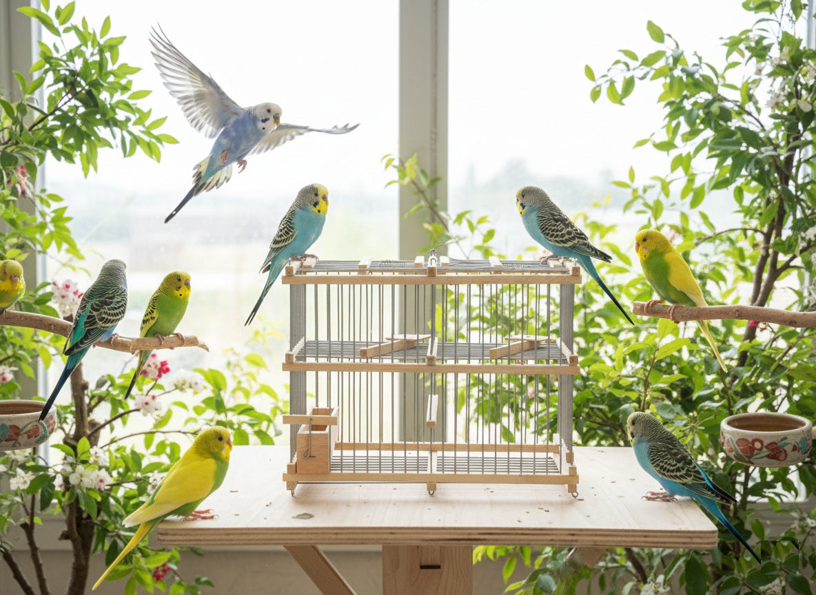 Humane Dual-Compartment Bird Trap with Call Bird Cage – Safe Live Capture for Lost or Escaped Birds