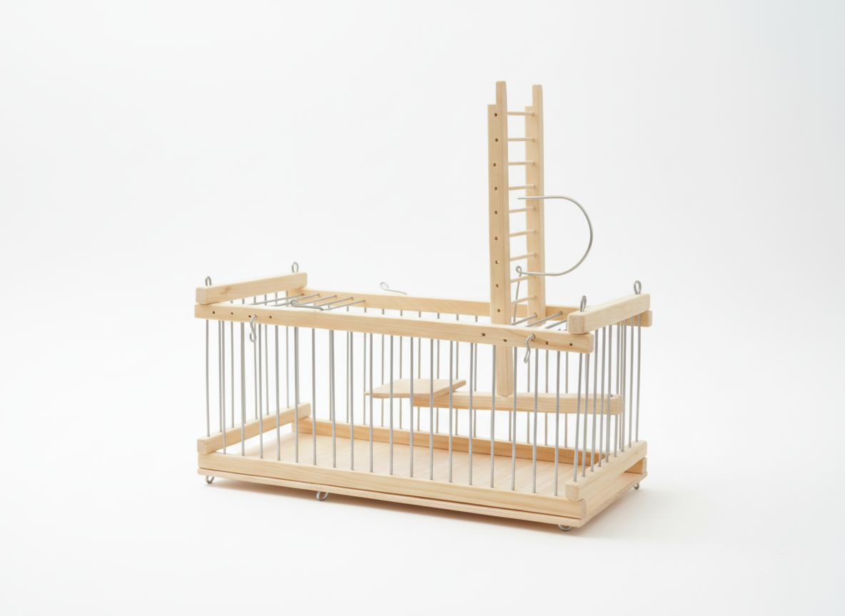 Versatile Hanging Bird Trap Cage with Swing-Trigger – Doubles as a Transport Carrier