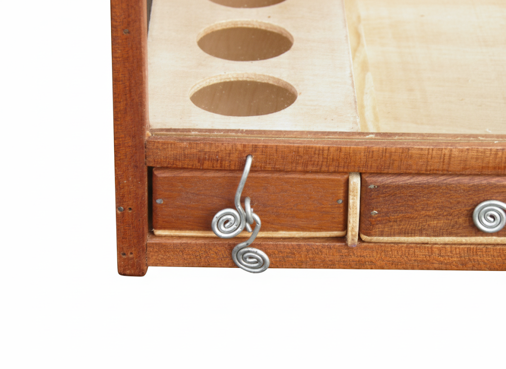 Medium Handcrafted Wooden Bird Cage with Slide-Out Tray & Plexiglass Base