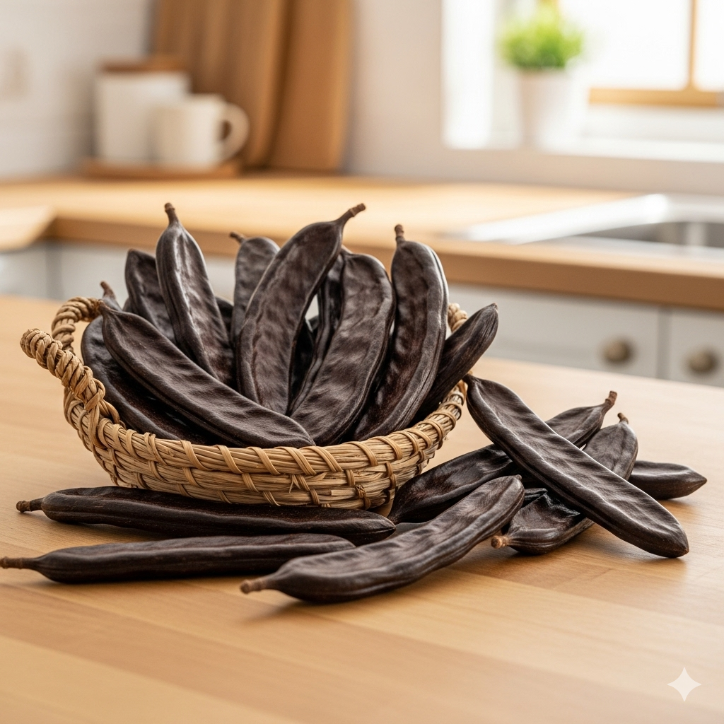 Organic Carob Pods 800g (28.2 oz) – Whole, Vegan, Natural Sweetener