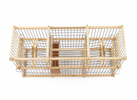 Double Trap Cage for Birds – Humane, Non-Stop Catching System | Safe & Durable